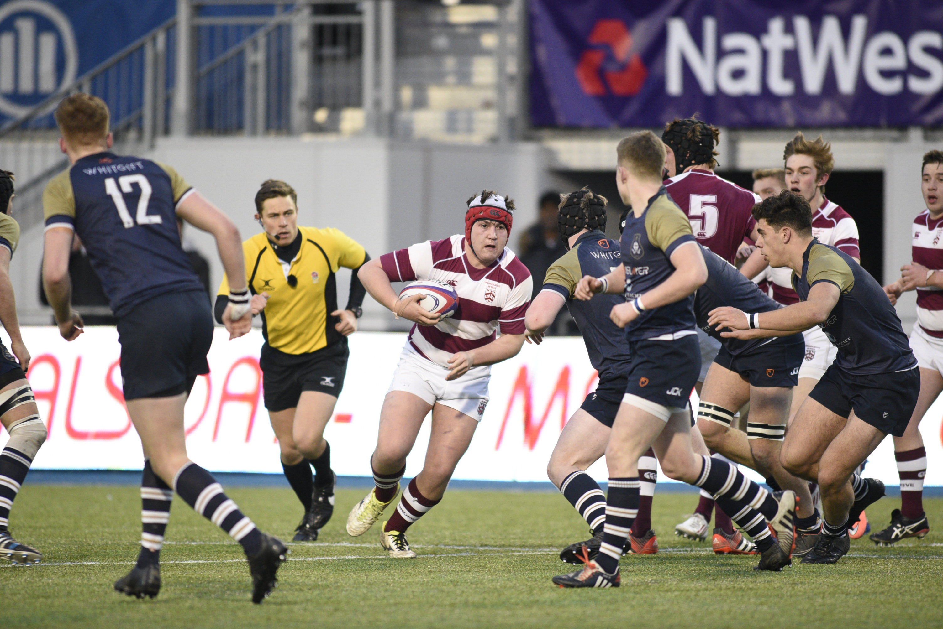 NatWest Schools Cup Semi Final (won 50-24): Bromsgrove v Whitgift, 27th February 2016